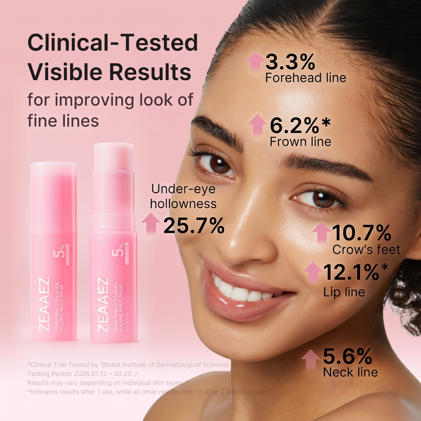 ZEAAEZ Korean PDRN Pink Collagen Volume Multi Balm