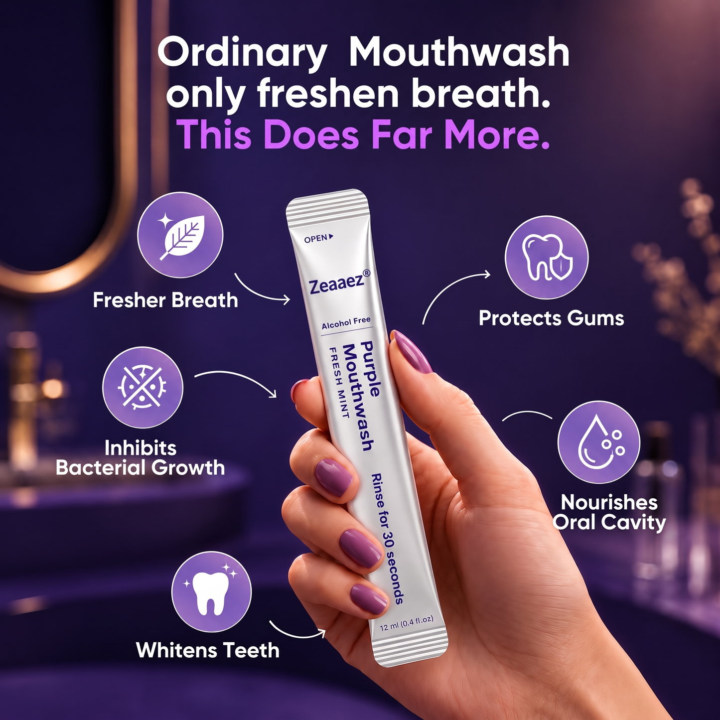 Zeaaez® Purple Mouthwash