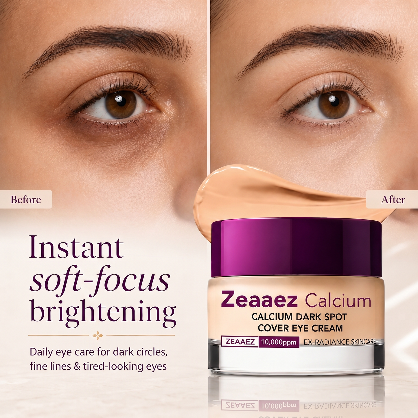 🔥LAST DAY 60% OFF!！Zeaaez™  Korean Calcium Dark Spot Eye Cream