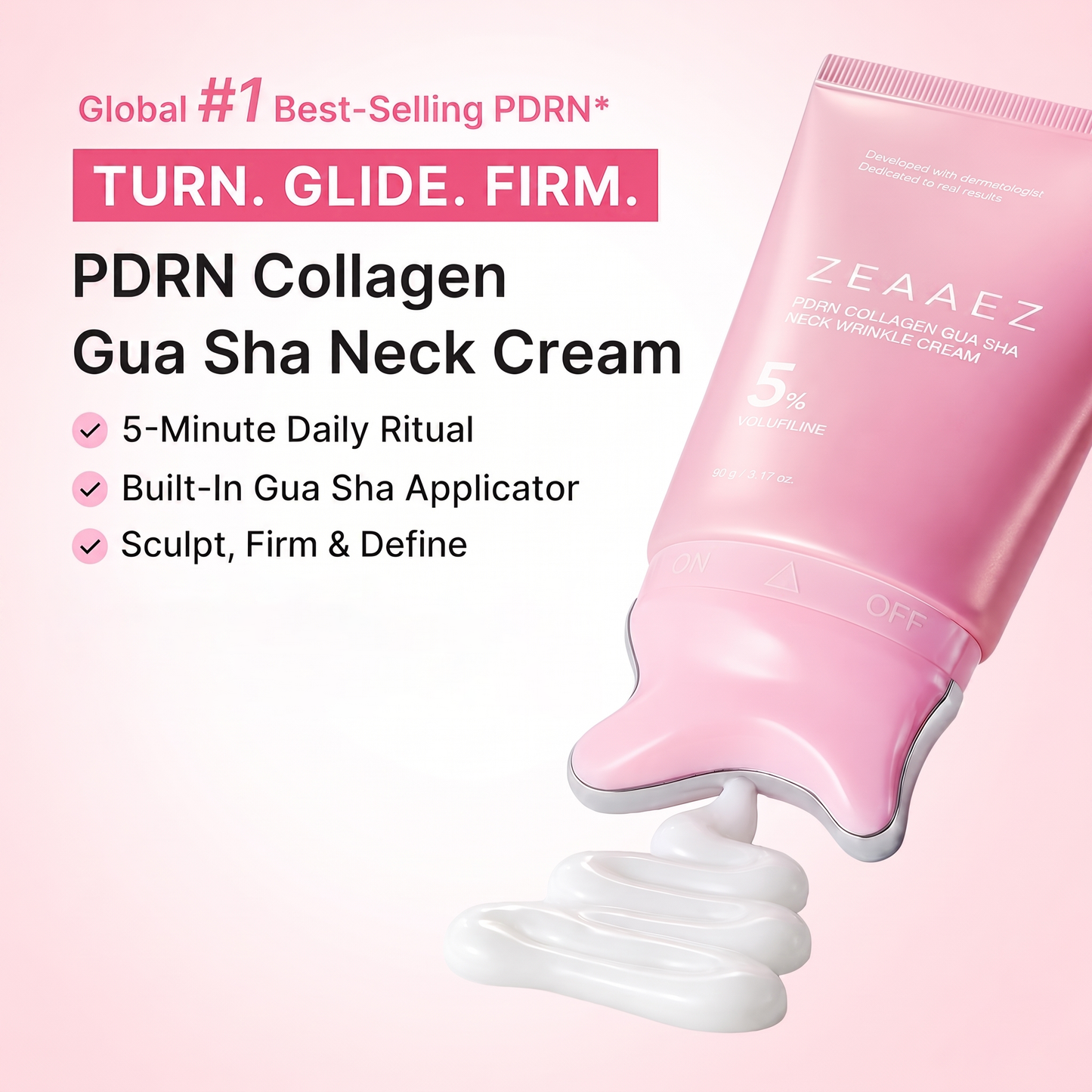 ZEAAEZ® PDRN Collagen Gua Sha Neck Wrinkle Cream