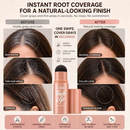 Instant Hairline Eraser-Say Goodbye to Thinning Hair & Gray Roots in 5 Seconds flat