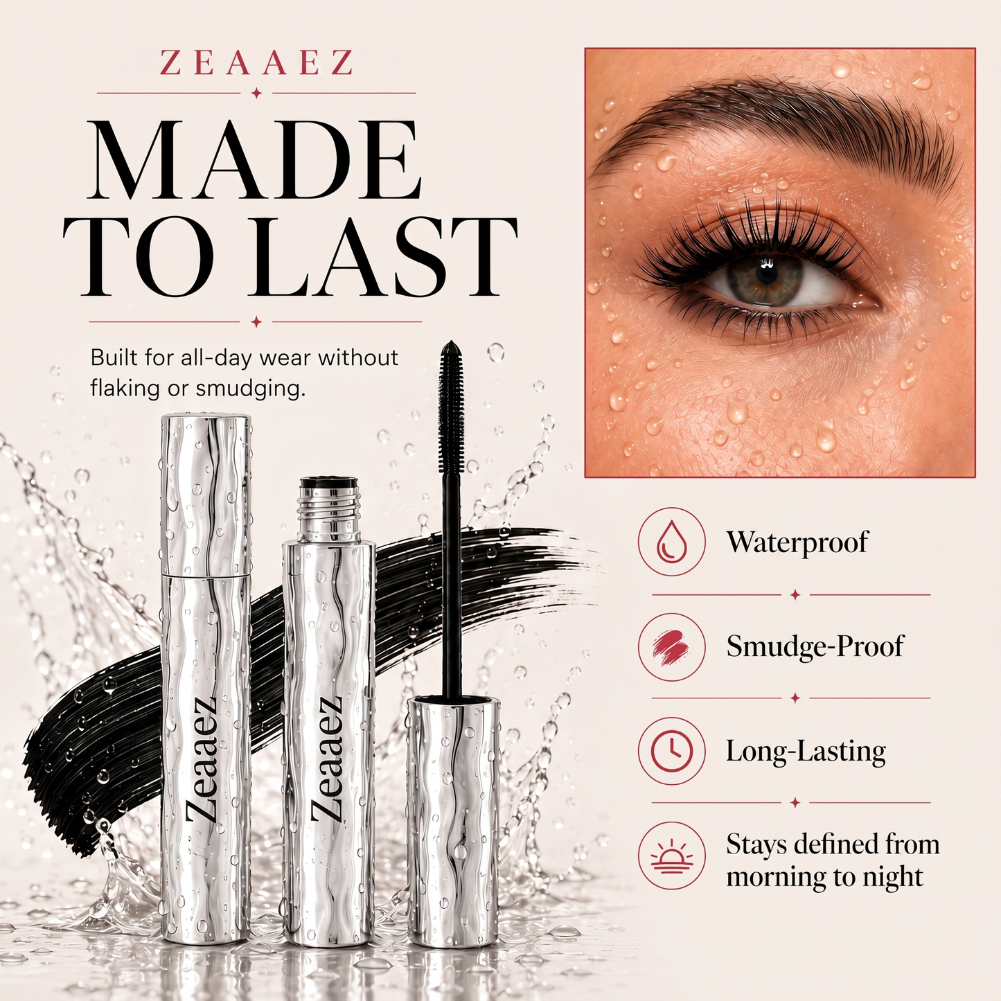 LAST DAY - BUY 1 GET 1 FREE💜Waterproof Curling & Lengthening Mascara